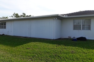 Side View of Accordian Shutters Closed