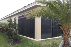 House 2 - Side View of Exterior Acrylic Doors