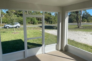 Interior View White Screen Walls with Kickplate