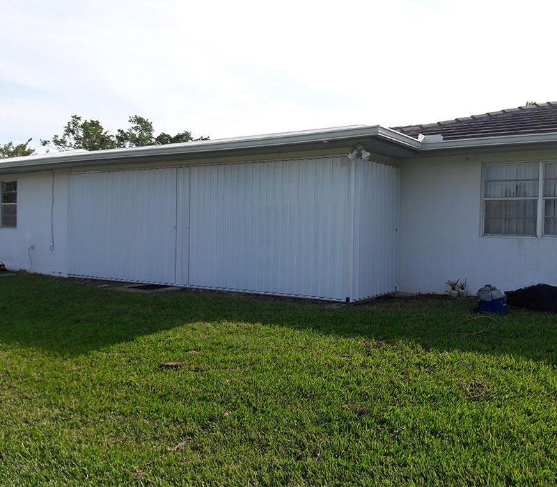 Home with Hurricane Shutters